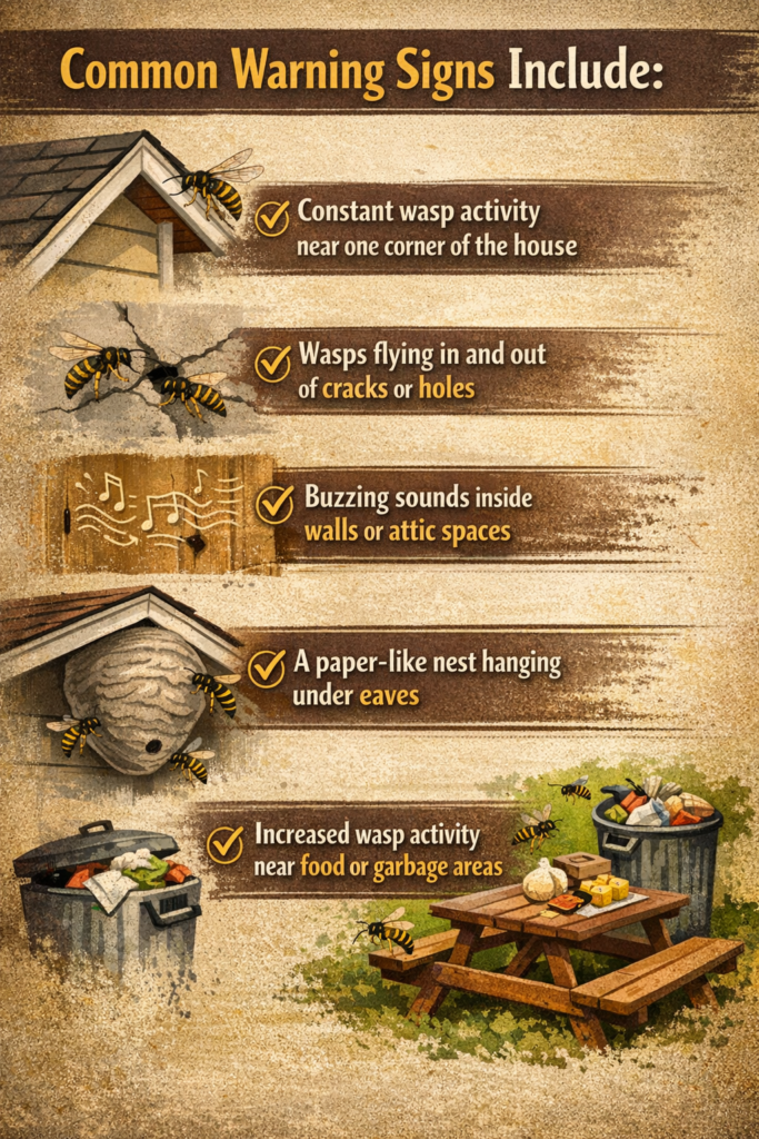 Signs You Have a Wasp Nest Nearby