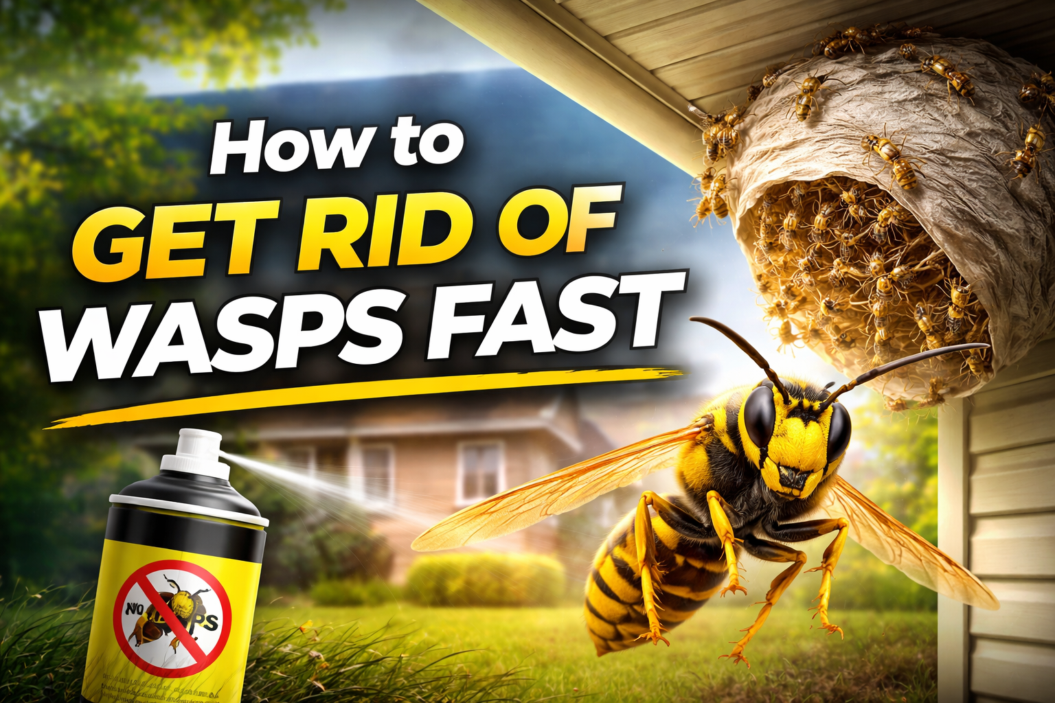 how can you get rid of wasp nest​